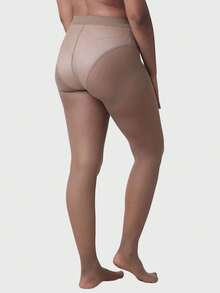 Women's 15 Thread Classic Nude Skin Tone Full-Fit High Waist Seamless Pantyhose - 米色 - 查看 4