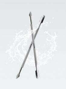 2pcs/Set Stainless Steel Cuticle Nipper & Pusher, Manicure Tool Kit