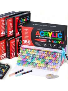 1 Stück Flüssigacryl Markerstift, weiche Spitze, drucklos, Zeichnen für Studenten, farbiger Marker, Graffiti, geschichtete Farben, DIY Kunstpinsel