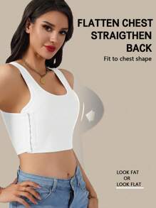 1pc Wireless Chest Binder For Women, Chest Shaping Breathable Seamless Bra Inner Wear, Summer
