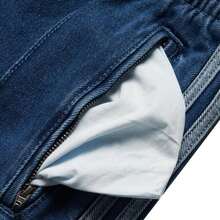 Adidas Originals Pantalones cortos tipo bermuda FIREBIRD de corte holgado, pantalones deportivos unisex - Denim Índigo - Ver 5