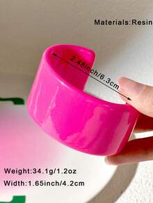 1pc Fashionable Vibrant Color Women Personalized Bracelet, Round And Square Shape Suitable For Daily Wear And Gift - Multicolor - View 14