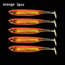 Señuelos suaves en forma de cola T de 7.5cm/2.2g con diseño arcoíris, hecho con lámina de aluminio y tubo de PVC multicolor para ofrecer un aspecto realista. Accesorios de pesca, equipamiento de pesca, cebos suaves con cola en T y destello arcoíris - Multicolor - Ver 13
