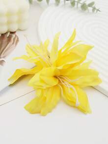 1 件双头仿百合花超大侧发夹，波西米亚风格侧刘海夹，适合海滩度假、旅行、约会、日常佩戴爪夹发夹发夹、学校用品 - 彩色 - 查看 12