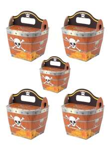 5/10/20 szt. Skrzynia skarbów pirackich Czaszka Pudełka prezentowe, Pudełka prezentowe skarbów, Organizer do przechowywania wypieków, Dekoracja biurka, Przechowywanie na biurku, Pudełko prezentowe na kampus