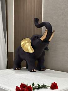 1pc Elephant Home Office Desktop Decorative OrnamentFor Living Room Foyer Best Gifts Birthday Graduation