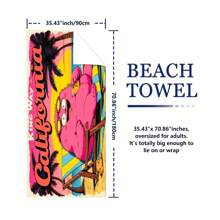 1pc Ultra-Fine Microfiber Beach Towel, Beach/Bathroom/Swimming Towel, Quick-Drying Absorbent Lightweight