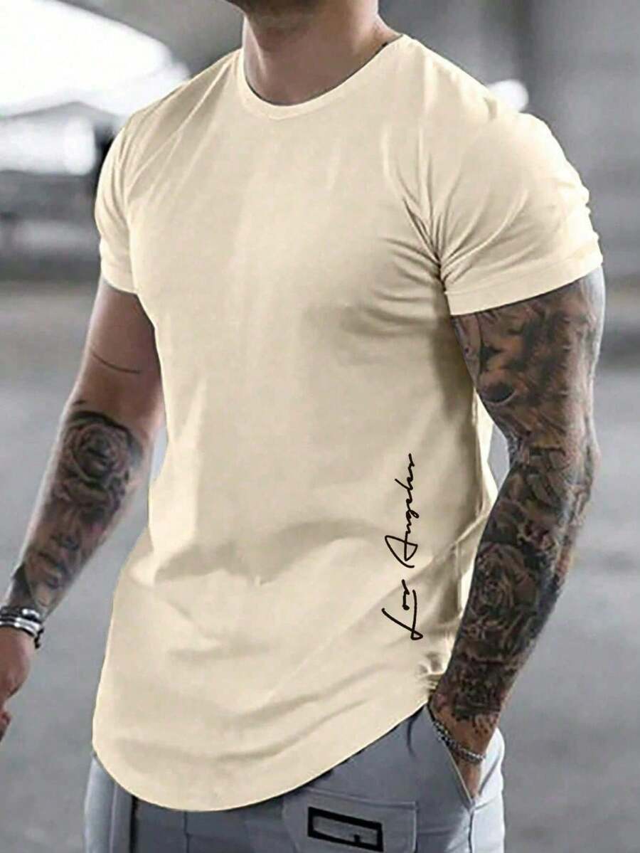 Unisex Los Angeles T-Shirt Side Print 100% Cotton Streetwear Launch Unmissable Promotion Men's And Women's Shirt