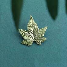 1 件带珍珠装饰的叶形胸针，多功能防滑翻领别针，适合毛衣/外套 - 彩色 - 查看 19