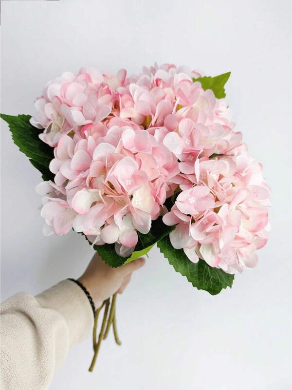 1/4PCS 1.5ft Artificial Flowers,Artificial Plants,Fake Hydrangea Bouquet For Diy Flower Wall, Scene Layout, Living Room And Bedroom Vase Flower Arrangement, Wedding, Flower Bouquet,Garden Decor,Room Decor,Home Decor,Kitchen Decor,Table Decoration,Centerpieces,Office Decor,Gifts Birthday Graduation,Party And Holiday Decorations,Fall Decoration, Halloween Decoration, Christmas Decoration,