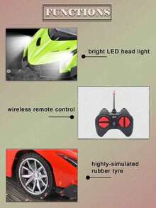 大型遥控汽车玩具，可转换四驱遥控漂移高速车，抗碰撞遥控漂移赛车，运动型轿跑车模型车玩具，儿童玩具，高速竞赛遥控车，红色/蓝色，4通道，1:18比例大型漂移赛车