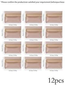 12 Stück Schmuckorganizer Set, Schmuck Reise Tasche/Etui/Beutel, geeignet für Frauen zum Aufbewahren von Halsketten, Armbändern, Ringen, Ohrringen, mit Reißverschluss verschlossen, kompakt & tragbar, schützt Schmuck vor Oxidation und Kratzer, Multifunktions-Aufbewahrung für Münzen, Schlüssel