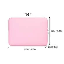 Laptop Sleeve Bag Compatible With MacBook Air/Pro, 11-15.6 Inch Notebook, Compatible With MacBook Pro 14 Inch M3 M2 M1 Chip Pro Max 2024-2021, Polyester Vertical Case With Pocket - Multicolor - View 25