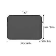 Laptop Sleeve Bag Compatible With MacBook Air/Pro, 11-15.6 Inch Notebook, Compatible With MacBook Pro 14 Inch M3 M2 M1 Chip Pro Max 2024-2021, Polyester Vertical Case With Pocket - Multicolor - View 31