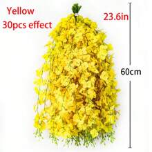 10 件人造花紫藤花、花串绣球花、藤蔓装饰、假花藤条悬挂婚礼塑料花丝花天花板、母亲节毕业典礼 - 彩色 - 查看 5