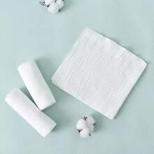Summer Goodies 8Pcs Washable Reusable Double Layer Soft Baby Towels,Soft, Absorbent Towel - White - View 4