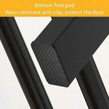 Heavy Duty Double Clothes Rail Hanging Rack Garment Display Stand Shoes Storage - Black - View 9