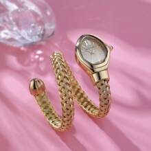 Damen Schlangen-Armreif Uhren, Mode Armband Uhr, Marken Quarz Uhr für modebewusste Mädchen