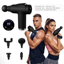 SEAGO Fascia Gun Muscle Massage Gun With LCD Display, Deep Tissue Muscle Handheld Percussion Massager For Body, Back And Neck Pain, Ultra-Compact And Elegant Design, High Torque Drive, Gift For Dad, Gift For Friends,