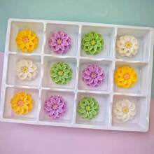 Morbida moletta in silicone a forma di fiore, accessorio decorativo C e moldavo dessert