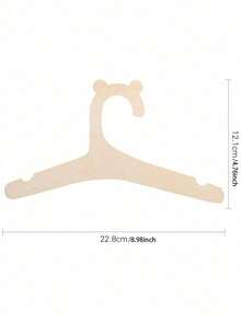 5/10/20 buc. Umerașe din lemn pentru bebeluși, formă drăguță de ursuleț, subțiri și care economisesc spațiu, design antiderapant, potrivite pentru depozitarea și organizarea dulapului pentru bebeluși