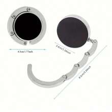 1 pieza Gancho plegable para escritorio, gancho portátil de material metálico, colgador para escritorio de oficina, gancho para mochila de estudiante