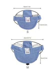 Adjustable Summer Dog Hat With Ear Holes, Breathable Polyester Baseball Cap For Small To Medium Dogs, Sun Protection Outdoor Hiking Pet Accessory