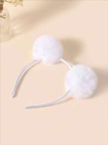 1pc Girls Pompom Decor Cute Headband For Party