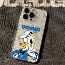 1件可爱唐老鸭手机壳卡通公主兼容苹果16Promax手机壳iPhone15Plus兼容苹果16promax手机壳加厚Iphone15透明壳2护眼硅胶软壳 - 彩色 - 查看 2