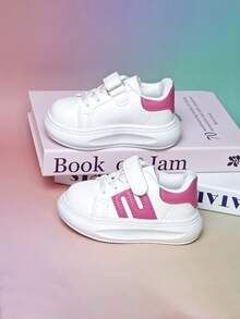 1 par de zapatillas blancas casuales, cómodas y de suela blanda, aptas para todas las estaciones - Blanco - Ver 2