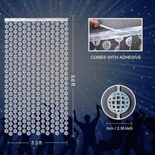 2 tấm rèm lá kim loại hình quả cầu Disco, trang trí tiệc Disco Bachelorette/sinh nhật/đêm giao thừa, phông nền quả cầu Disco có đính sequin, gian chụp ảnh trang trí tiệc Disco 39,3 * 78,7in - Nhiều màu - Xem 3