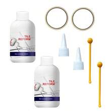 瓷砖缝隙填充防水280ml裂缝灌浆缝隙填充/灌浆修复填充管道膏厨房和浴室墙砖填缝剂（白色） - 彩色 - 查看 15