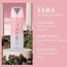 Yara Perfumed Body Spray 200ml (6.7 Oz) For Women By Lattafa | Stay Fresh With A Soft Blend Of Orchid, Tropical Fruits & Creamy Vanilla. - 花卉印花 - 查看 2