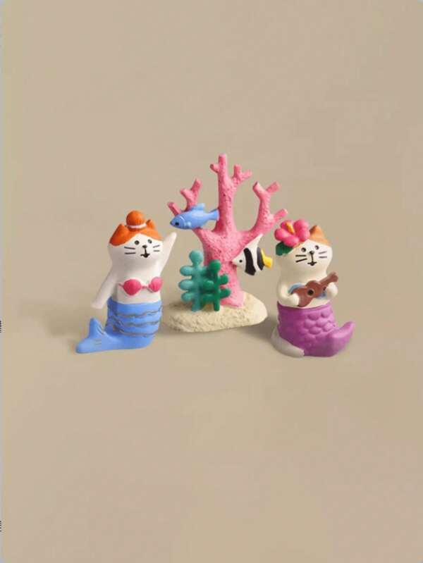 1 Stück Meerjungfrauenmuschel Korallen Meeresthema Ornament, kreatives süßes Geschenk für Mädchen, Festdekoration