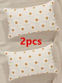 1 cái/2 cái Vỏ gối họa tiết hoa trứng màu be, Vỏ gối thêu thủ công bằng vải canvas phong cách trang trại mộc mạc, Vỏ gối trang trí phòng khách phòng ngủ cho gia đình hàng ngày, Vỏ gối trang trí ghế sofa, Gối tựa lưng ô tô, Vỏ gối trang trí bằng vải dệt sân vườn, Phù hợp cho mọi mùa, Không có ruột 30*50cm/45*45cm - Nhiều màu - Xem 9