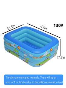 1pc Large Family Home & Outdoor Pool, Thick Plastic Ocean Ball Swimming Pool, Beach Essentials, Beach Accessories, Pool Float
