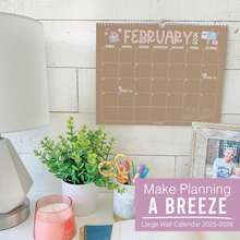 Large Wall Calendar, 1 Piece, 18 Month, Hadley Designs, Calendars & Planners, Calendar 2025, Calendar Creative Minimalist, Calendar>Teacher, Yearly Calendars, Calendario 2025-2026, Academic Calendar 2025-2026, Wall Calendar 2025, Numbers Calendar, Calendar With Notes, Back To School - Doodle Kraft - View 9