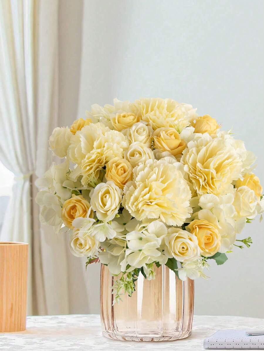 1PC Sztuczne Kwiaty Bukiet Piwonii Hortensja Dalia Prezenty Walentynkowe Dekoracje Urodzinowe Kosze Kwiatowe Ślubne Panna Młoda Trzymająca Kwiaty Wyposażenie Domu Jadalnie Sypialnie Parapety Wazony Do Dekoracji Dekoracje Noworoczne Ogrody Zewnętrzne Początek Sezonu Szkolnego