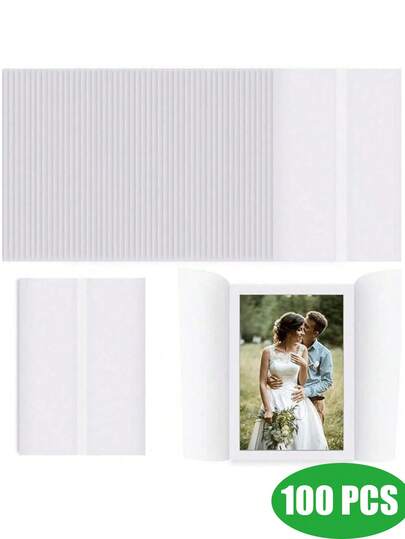 Pre-Folded Vellum Jackets For 5x7in Invitations, Vellum Wraps For Wedding Invitations, Transparent Paper Envelope Liners For Wedding Birthday Invitations Cards Back To School Valentine Day Wedding Birthday Decorations Valentines Decor Summer Gifts Beach School Supplies Room Decor