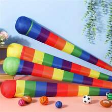 1 件彩虹尾巴抛接球游戏，带有彩色彩虹尾巴，适合户外活动的趣味运动彗星球，健康又有趣的游戏