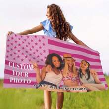 1pc Customizable Personalized Flag With Photos And Text, For Birthday, Wedding, Halloween, Christmas, Party, Father's/Mother's Day, Home Decor, Bedroom Aesthetics, Wall Art Lightweight Custom For Graduation, For Weddings, For Housewarming Tea Room, Bedroom, Living Room, Custom Tapestry, Custom Tapestry For Anniversaries, For Graduation, For Housewarming, For Weddings, For Birthdays Sofa, Bed, Car, Tea Room, Bedroom, Living Room