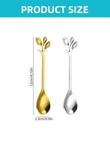 20 件不锈钢叶形咖啡/茶/甜点勺，迷你咖啡勺，甜点勺，下午茶勺套装，创意勺子，经济耐用，适用于家庭厨房、餐厅、婚礼派对、礼物、洗碗机友好型、学校用品
