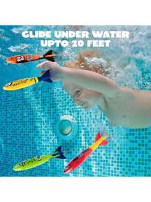 Set de 8 juguetes de piscina, mejores juguetes de piscina, juegos de verano para piscina, juguetes de buceo