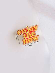 1 Stück inspirierender englischer Buchstabe "90'S BABY" Brosche, süßes Design geeignet für Frauen, Männer, Kinder zum Dekorieren und Tragen - Stil1 - Übersicht 7