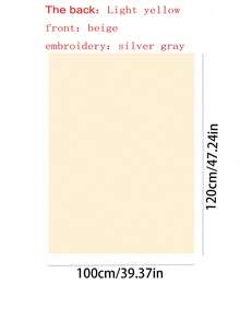 1件婴儿刺绣星月图案春夏柔软舒适绒球毯，婴儿房幼儿大号被子，儿童空调毯，成人办公防风披肩，婴儿车毯 - 刺繡星月 - 查看 4