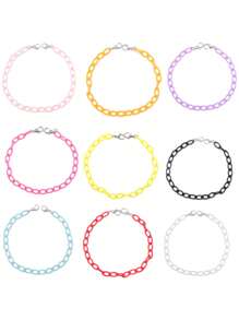 New Arrival Spring/Summer Fashion Multi-Dopamine Chain Decor Snapback Hat Accessory, Versatile Hat Chain