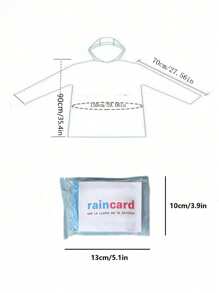 2/5/10/15pcs Disposable Raincoat Portable Compression Card Packaging Outdoor Drift Travel Thickened One Size Plastic Waterproof Poncho,Raincoat For Adult Women And Man, Thickened, Long, Disposable Poncho, Suitable For Daily Outdoor Activities, Camping, Hiking, Fishing, Mountaineering, Travel, Cycling, Individually Wrapped Package (Randomly Send Packaging Styles And Colors )