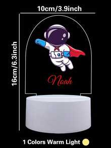 1pc Custom Cartoon Cape Boy 3D Led Night Light, Custom Super Hero, Custom Car, Custom Giant Wheel 3D Led Night Lamp, Color Changing Bedroom Manga Anime Figure Night Lights Gift,Christmas Gift Supplies