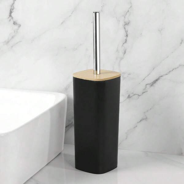 Woondecoratie 1 stuk toiletborstel met lange mouwen en volledige dekking fineer, te gebruiken als een huishoudelijke toiletreinigingsset voor het schoonmaken van de badkamer Zwart/wit afstudeercadeaus Moederdagcadeaus