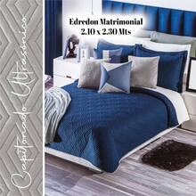 Edredón Ultra Ligero Neo Liso matrimonial Concord Varios Colores Microfibra - Azul Marino - Ver 4